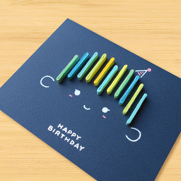 手工捲紙卡片：Happy Birthday_Boy-1（生日卡） 第2張的照片