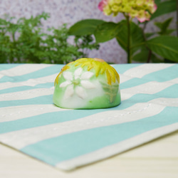 幻のガラス工芸パートドヴェール技法で制作したクレマチスをモチーフに