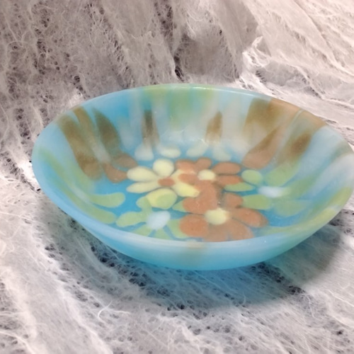 パートドヴェール　ガラス皿　蜻蛉　ガレ　ワルター パートドヴェール 蜻蛉 皿 エミールガレ アマルリックワルター