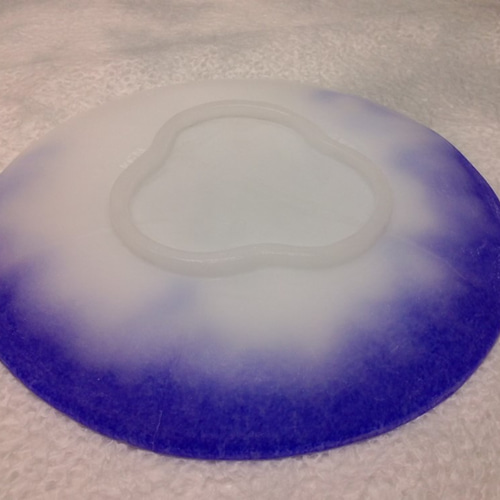 パートドヴェール 青の長々皿 パート・ド・ヴェール 小皿 | Yoshitaka Iwamoto