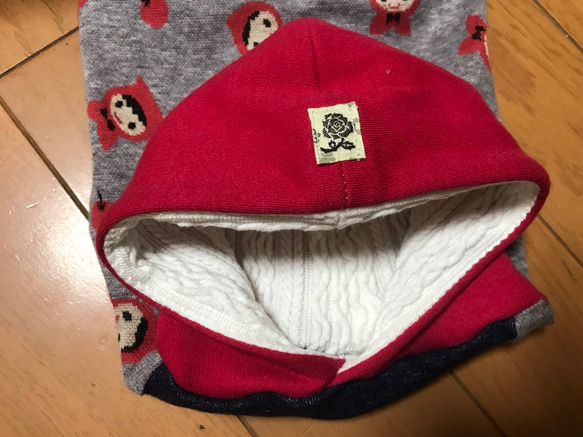 赤ずきん＊犬服＊小型犬完成品＊胴回り40㎝ 4枚目の画像