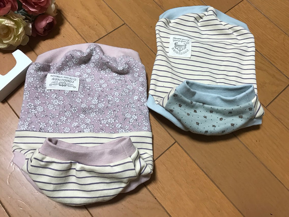 ラスト1❣️＊犬服＊Ｓサイズ完成品＊双子コーデ＊女の子＊slowboat ＊bichette 3枚目の画像