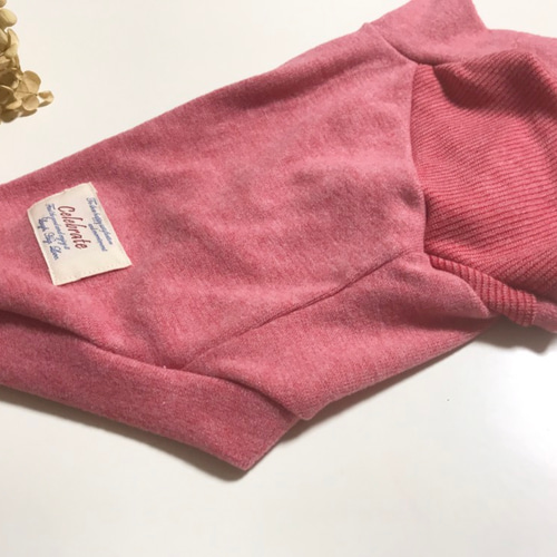 再販❗️パウダーニット＊3S〜L＊犬服＊杢レッド.あったか素材 ペット