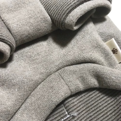 再販❗️パウダーニット＊3S〜L＊犬服＊杢レッド.あったか素材 ペット
