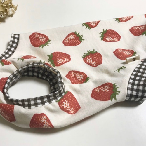 あかねいちご＊3S〜L＊犬服＊ハンドメイド＊bichette ペット服