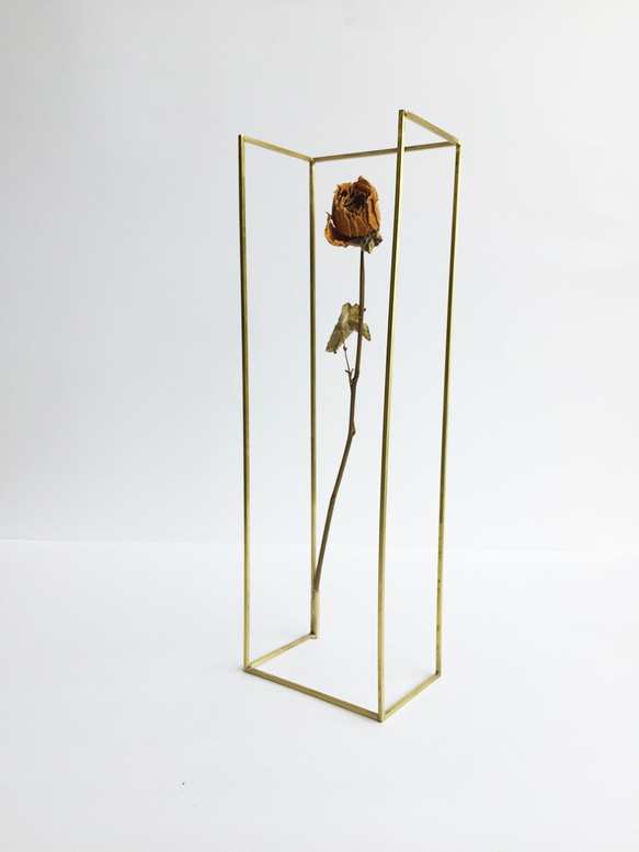 花瓶 一輪挿し / Brass plant holder 6枚目の画像