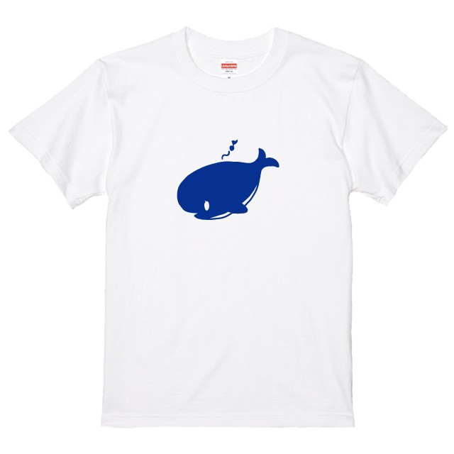 クジラTシャツ 名入れ無料！ママくじらTシャツホワイト