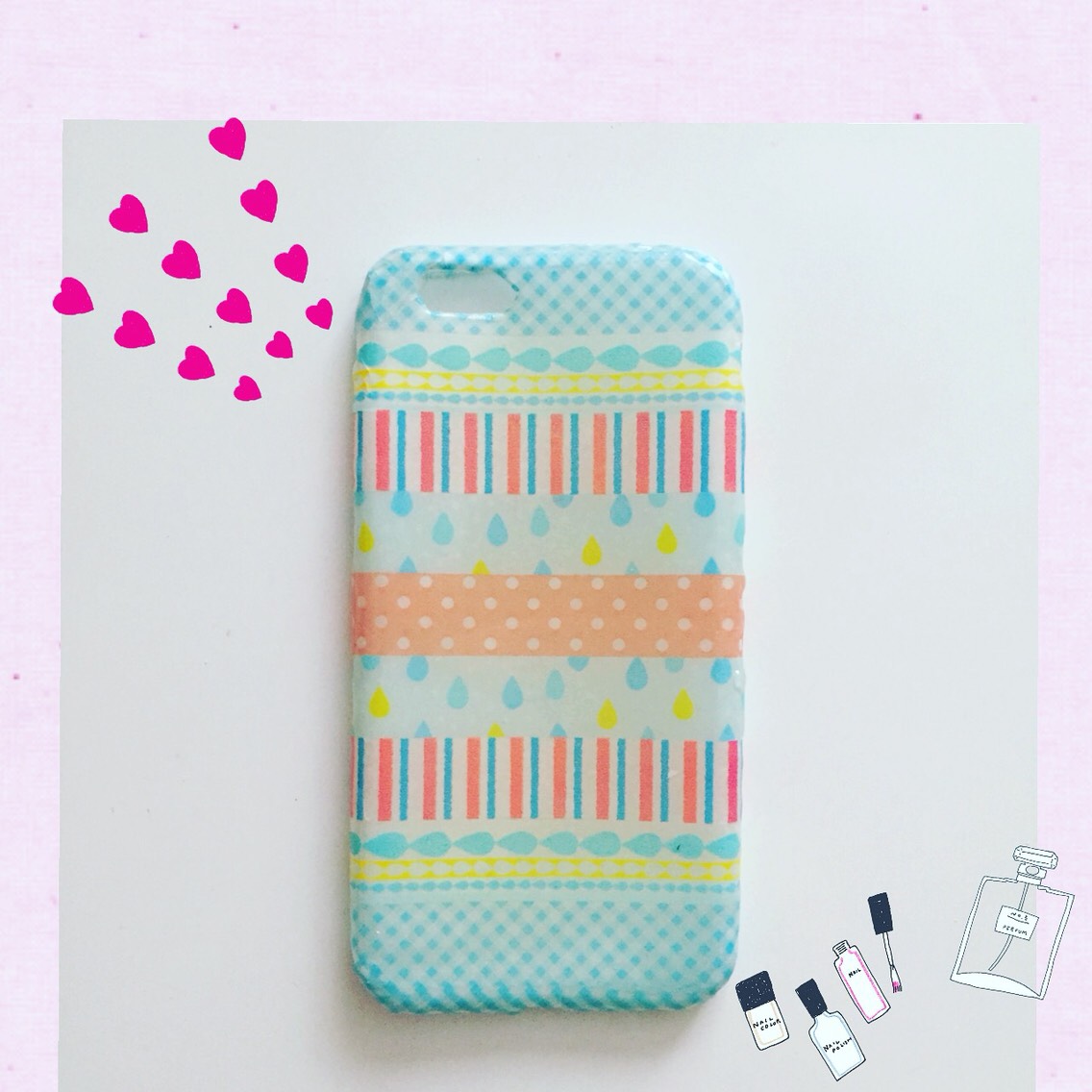 携帯カバー  <マスキングテープ>