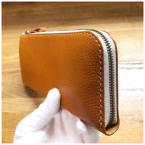 Lana 長財布《L字ラウンド ロングウォレット》牛オイルヌメ仕様