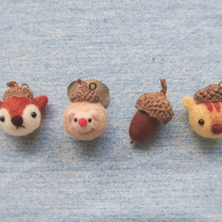 ドングリシリーズ小動物の装飾品 6枚目の画像