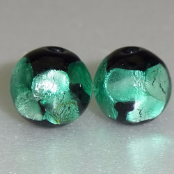 蛍 ほたる玉 10㎜ 4個 ホタル玉/エメラルドグリーン/ガラス ビーズ/da49 3枚目の画像