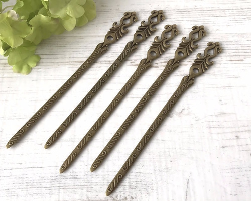 簪 かんざし/KN53/5本/髪飾り/アクセサリーパーツ/和装小物