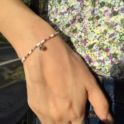 ◆hippie◆French Elegant Drop Gem Beaded Bracelet 4枚目の画像