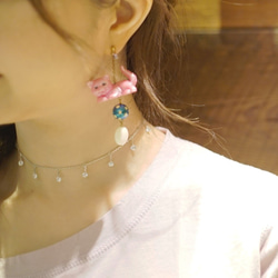 ◆hippie◆ 輝夜│Shiny Zircon Sterling Silver Choker / Necklace 5枚目の画像