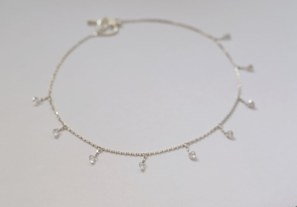 ◆hippie◆ 輝夜│Shiny Zircon Sterling Silver Choker / Necklace 6枚目の画像