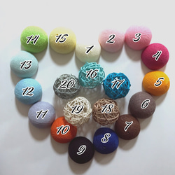 【オーダー】ボールをお好きな色に変更できます！［送料無料］光るガーランドライトのリース 2枚目の画像