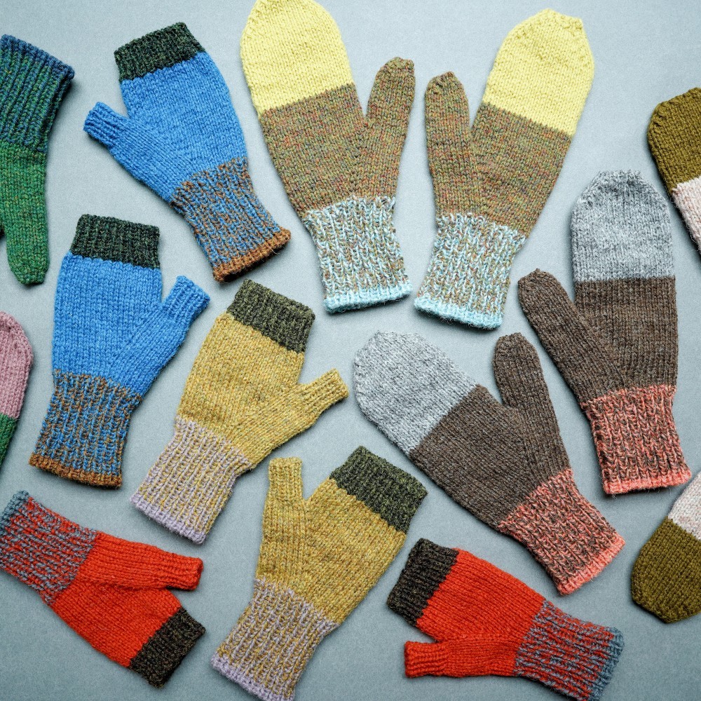 カラーブロックのミトン / Pino［ピノ］/ カスタムオーダー