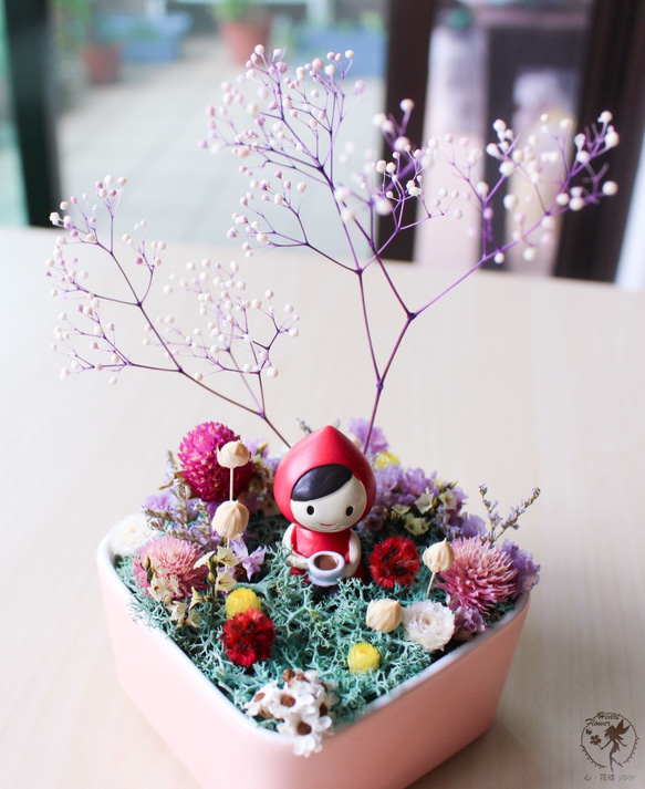 櫻花樹下的咖啡時光《不凋花小花園》禮物 居家擺飾 療癒辦公室小物 @限桃園區 第4張的照片