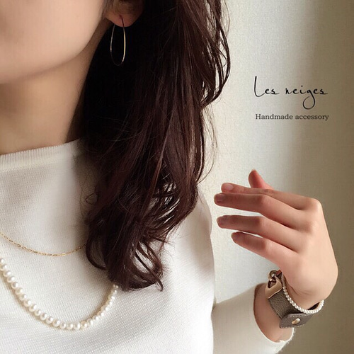 淡水パールネックレス/60cm ネックレス・ペンダント Les neiges 通販