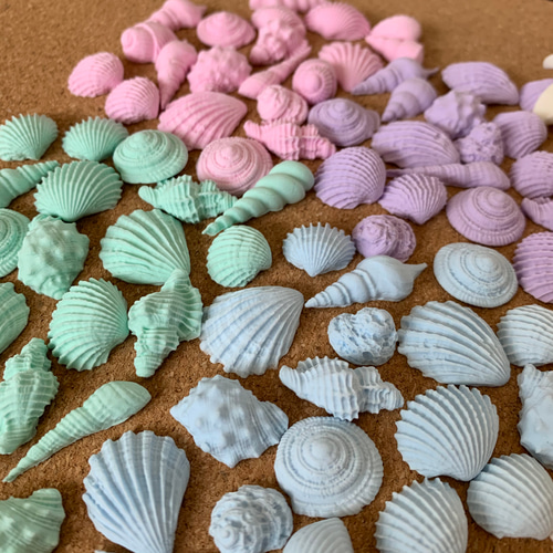 カラフル貝殻パーツセット その他インテリア雑貨 atelier_HAL 通販