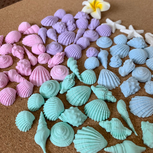 カラフル貝殻パーツセット その他インテリア雑貨 atelier_HAL 通販