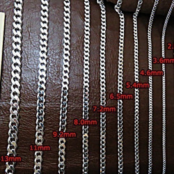 喜平チェーン 8mm 60cm ネックレス シルバー925 4枚目の画像