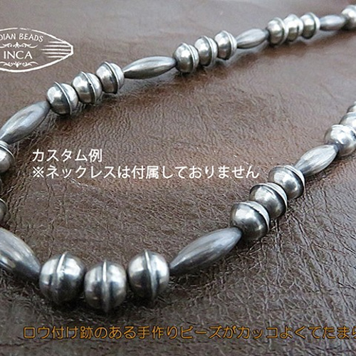 ナバホパール ネックレス メロンビーズ