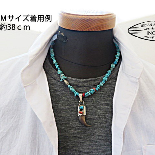 ベアクロウ 熊の爪 スターリングシルバー&ターコイズ ペンダント