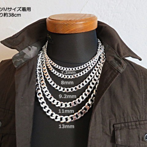 喜平チェーン 6面カット9.2mm 45cm ネックレス シルバー925 ネックレス  