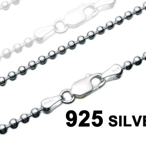 ボールチェーン 3mm 60cm ネックレス シルバー925 シルバー ボールチェーン 3mm 60cm ネックレス シルバー925 シルバー
