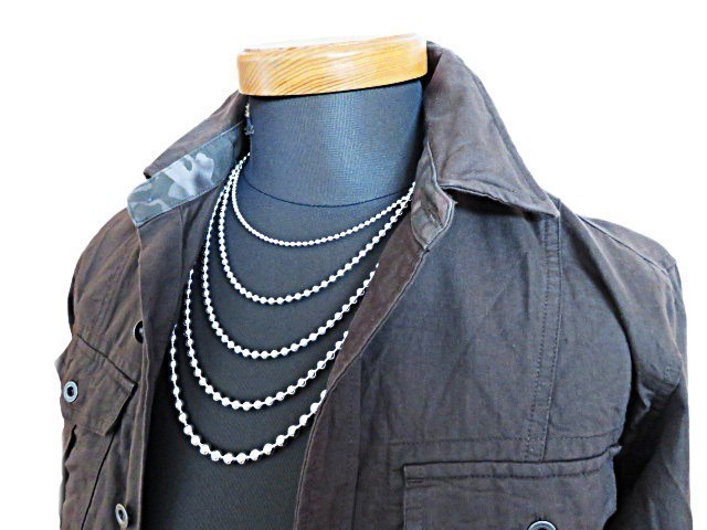 ボールチェーン 6mm 45cm ネックレス シルバー925 シルバーチェーン