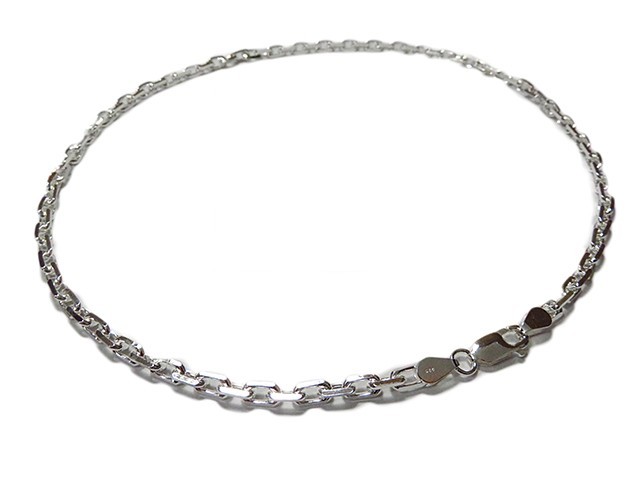 あずきチェーン ネックレス シルバー925 4.8mm 45cm 太角 チェーン