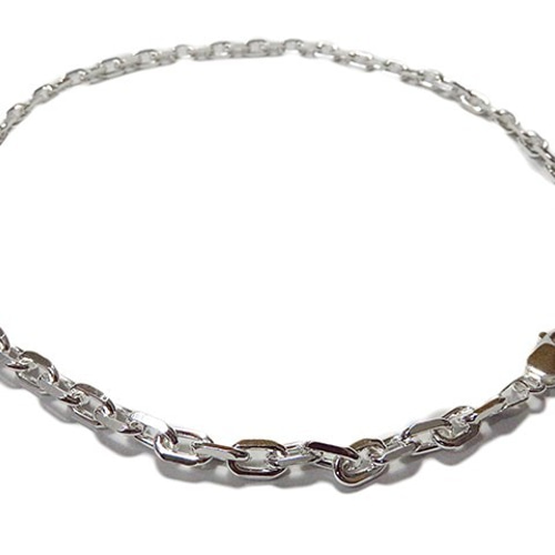 あずきチェーン ネックレス シルバー925 6mm 50cm 太角 チェーン