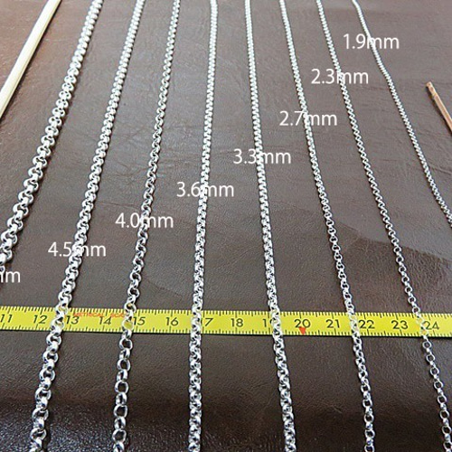 ロールチェーン シルバー925 ネックレス 1.9mm 50cm ネックレス
