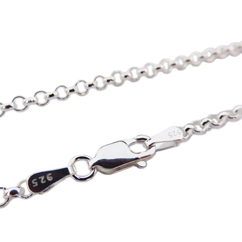 ロールチェーン シルバー925 ネックレス 2.7mm 55cm ネックレス