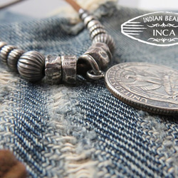 インディアンジュエリー アメリカ25セントコイン 銀貨 ネックレス シルバー 5枚目の画像