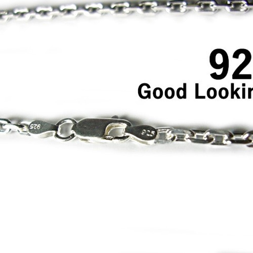 あずきチェーン ネックレス シルバー925 約5mm 5.3mm 45cm あずきチェーン ネックレス シルバー925 約5mm 5.3mm 45cm