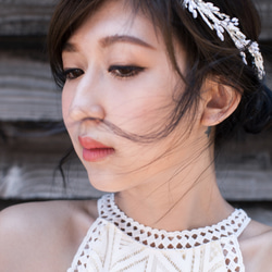 【ジョージー]手作りの結婚式の宝石類のブライダルヘアアクセサリー 2枚目の画像