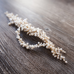 【アイリーン]手作りの結婚式の宝石の真珠のブライダルヘアアクセサリー 6枚目の画像