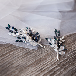 【ゾナ]手作りの結婚式の宝石類のブライダルヘアアクセサリー 4枚目の画像