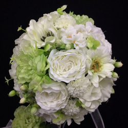   Wedding bouquet （White & green ＊17㎝） 3枚目の画像