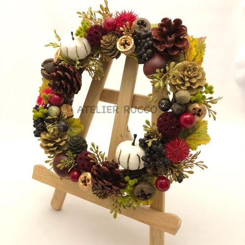 ドライフラワーリース 木製フレーム付き 21.5㎝✖️16.5㎝ アクリル ドライフラワーリース 木製フレーム付き 21.5㎝✖️16.5㎝ アクリル