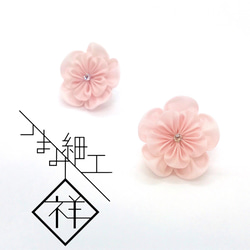 八重桜の耳飾り 1枚目の画像