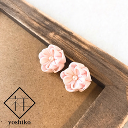 【オーダーメイド】八重桜の耳飾り【受注生産】 2枚目の画像