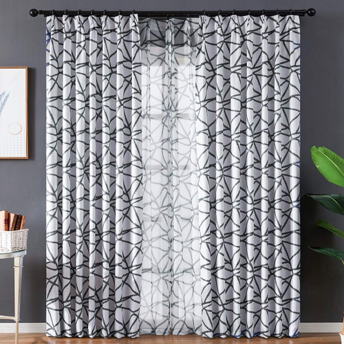遮光カーテン 大理石 柄 白黒 モノクロ カーテン カーテン 竜苺