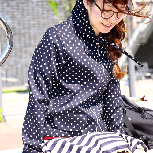 ポピーパーカー 水玉コートセット kids編み上げ肩開きパーカーワンピース | outlet | axes femme