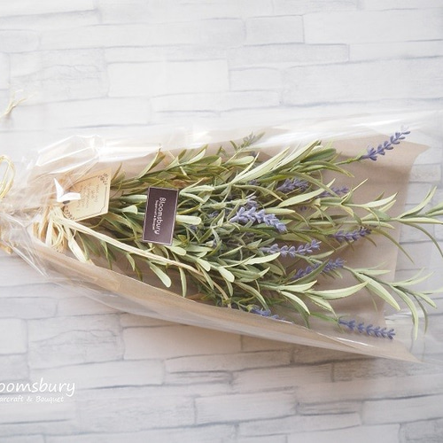 ラベンダー＆ローズマリーのナチュラルスワッグ ~ with artificial