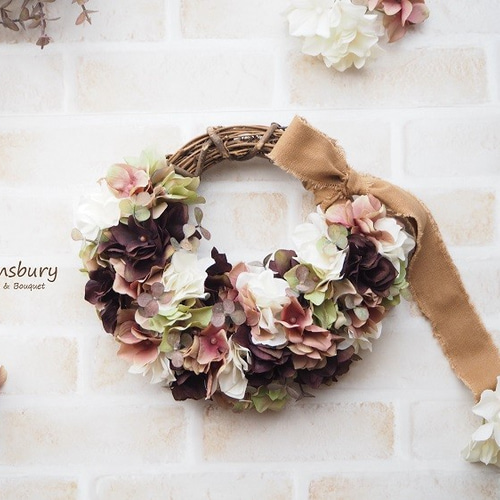 1.秋色紫陽花ハーフリース