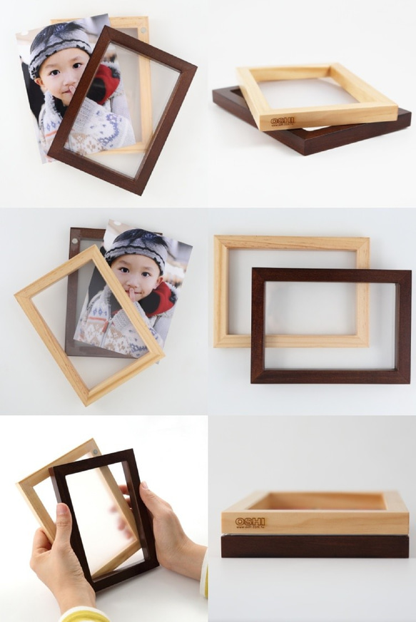 歐士OSHI 木磁兩用相框 原木質感 第5張的照片