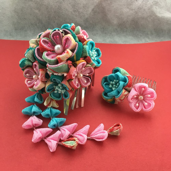 かんな様　ご注文　藤の花　つまみかんざし　つまみ細工　藤娘 かんな様 ご注文 藤の花 つまみかんざし つまみ細工 藤娘 藤の花